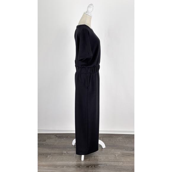 Spanx AirEssentials Cap Sleeve Cinched Jumpsuit Womens Size Large Black - Picture 7 of 11